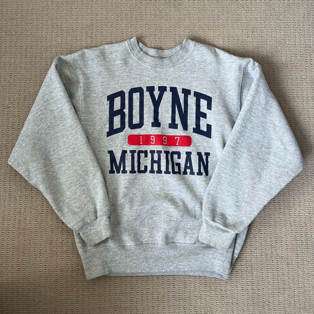Vintage Collegiate Style Michigan Sweatshirt